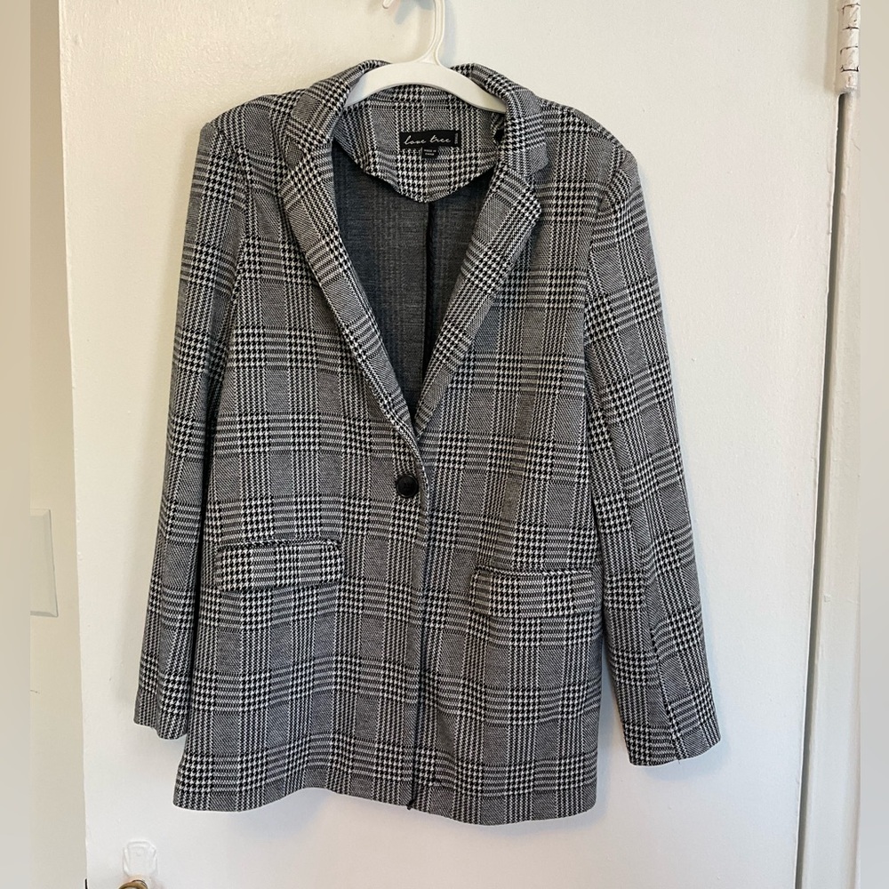 Houndstooth plaid blazer size small